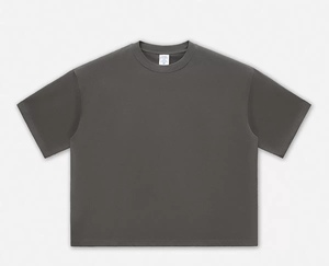 T-Shirt Lavorata a Maglia per Uomo, 100% Cotone, Oversize Vintage con Silhouette Architettonica, Taglio Moderno Contemporaneo, Eco-Friendly - Product Image 5