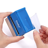 Tampon encreur personnalisé FOSKA pour adresse de retour, usage personnel et professionnel, avec options de police personnalisables