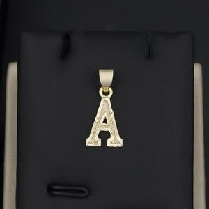 JXX 14K Gold Plated 26 <b>Letter</b> Pendant Necklace All <b>Brass</b> Jewelry for Women Men - Product Image 2