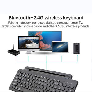 Nuevo Receptor Nano Negro de 2.4Ghz con 2 Pilas AAA, Teclado con Soporte para Teléfono y Panel Táctil para IOS/Android - Product Image 6