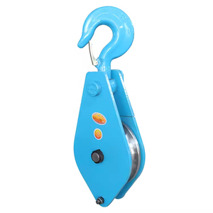 High Quality Steel <strong>Pulley</strong> <strong>Blocks</strong> 3T Single Wheel <strong>Pulley</strong> <strong>Block</strong> with Snatch <strong>Block</strong> Hook Manual Operated Chain Hoist Hot Sale - Product Image 6