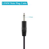Penggantian 3.5mm steker Male kawat telanjang ujung terbuka TS 2 tiang Mono 1/8 "Plug Jack konektor kabel Audio elektronik