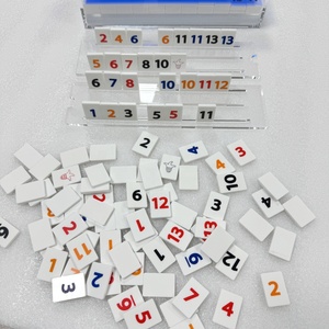 Tùy Chỉnh Rummy Thẻ Trò Chơi 106Pcs Rummy Gạch Kệ Acrylic <span class=keywords><strong>Rummikub</strong></span> Trò Chơi Thiết Lập - Product Image 2