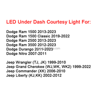 Gran oferta, accesorios para coche sin errores, lámpara LED de cortesía debajo del tablero para Jeep Wrangler Grand Cherokee Commander Liberty