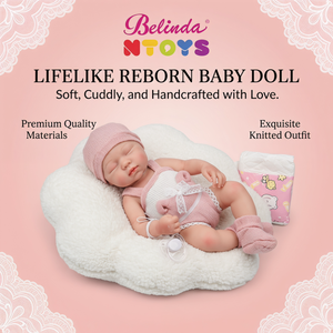 Bambole Reborn <span class=keywords><strong>Belinda</strong></span> 13 Pollici in Silicone, Bambole Realistiche per Bambini, Set Regalo Neonato in Silicone Morbido, Bambole Realistiche - Product Image 1
