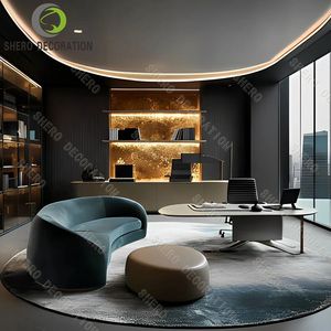 Mobilier de <span class=keywords><strong>bureau</strong></span> d'entreprise personnalisé en usine Salle de réunion Table Chaise Desk Design Display - Product Image 3