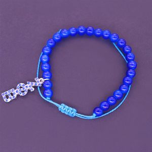 Nieuwe Ontwerp Handgemaakte Gevlochten Lederen Parel Griekse Letter Delta Zeta Phi Beta <span class=keywords><strong>Sorority</strong></span> Broederschap Armband Voor Vrouwen - Product Image 4