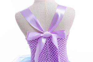 Vestito da <span class=keywords><strong>Principessa</strong></span> per Bambine con Gonna Tutu Colorata in Tulle, Costume da <span class=keywords><strong>Sirena</strong></span> Gonfio per Cosplay TV e Film - Product Image 6