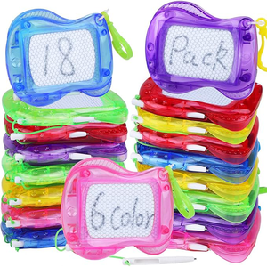 Mini Quadro Magnético de Desenho de 4 Polegadas, Bloco de Escrita Apagável com Chaveiro, Item da Moda para Crianças, Meninos e Meninas, Lembrancinhas de Festa de Aniversário, Venda por Atacado, Pronta Entrega - Product Image 1