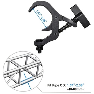 Abrazadera de Aluminio Reforzada para Estructuras de Escenario, Gancho para Colgar Luces de Escenario de 40-60 mm, Carga de 330 lb/150 kg - Product Image 2