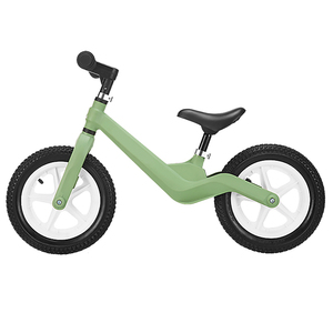 Vélo d'équilibre pour enfants de 12 pouces, vélo pour bébés de 3 à 6 ans, 3 roues en PU, sans pédales, voiture jouet pour tout-petits, mini tricycle mignon et sûr - Product Image 1