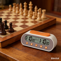 Jam Catur Digital Portabel Profesional untuk Turnamen, Timer Catur untuk Kompetisi Permainan Catur Go