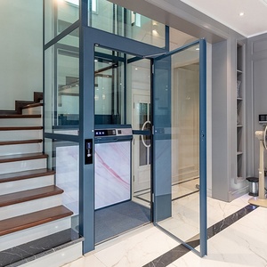Ascensor Residencial Moderno de 2 Pisos, Elevador Doméstico Pequeño con Tracción y Accionamiento AC sin Engranajes, Mini Ascensor <span class=keywords><strong>para</strong></span> Villas a Precio Económico - Product Image 5