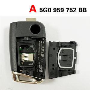 CN001068 5G0 959 753 BA/5G0 959 752 BB Llave Inteligente para Auto, Control Remoto Inteligente 3B ASK 433MHz con Chip ID48, Llave Inteligente Plegable para Volkswagen Tiguan Touran - Product Image 4