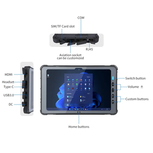 Oem gồ ghề máy tính bảng Z8350 <span class=keywords><strong>GPS</strong></span> xe chống cháy nổ máy tính bảng chống thấm nước Win10 công nghiệp gồ ghề máy tính bảng PC 10.1 inch USB 128GB - Product Image 4