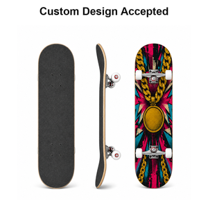 Patineta Completa Personalizada OEM de 7 Capas de Madera de Arce, 80 cm, Plataforma Doble, Diseño <span class=keywords><strong>Retro</strong></span> de los 90, Gráficos <span class=keywords><strong>CRT</strong></span> Floppy, para Adultos - Product Image 5