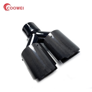 Tubos de Escape de Fibra de Carbono en Negro Brillante Aptos <span class=keywords><strong>para</strong></span> Todos los Coches <span class=keywords><strong>para</strong></span> <span class=keywords><strong>Akrapovic</strong></span>, Accesorios de <span class=keywords><strong>Coche</strong></span>, Puntera de Silenciador - Product Image 1