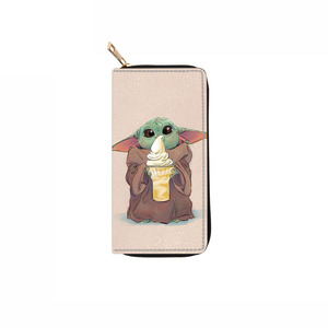 Anime in pelle sintetica Cool Cartoon <span class=keywords><strong>Star</strong></span> del portafoglio Yoda War borsa a gettoni porta carte Anti-smarrimento borse per telefono - Product Image 6