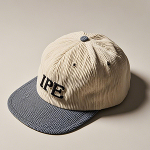 หมวกแก๊ปผ้าลูกฟูกสำหรับผู้หญิงสองสีหมวกเบสบอลแนวสปอร์ตลำลองปรับได้มีสไตล์วินเทจกันแดดปัก - Product Image 5