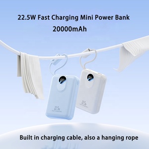 Sạc di động mini ngân hàng điện 20000 mAh 20 Wát USB-C Giao hàng điện được xây dựng trong USB-C Cáp powerbanks 20000 mAh sạc nhanh - Product Image 1