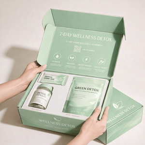 Detox <b>Supplements</b> DTC Packaging Boxes Corrugated Mailer Box E Flute Die Cut Mailer BoxCustom Packaging - Product Image 1