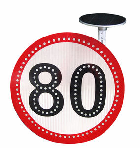 Señal de Tráfico de Límite de Velocidad/Señales de Tráfico Electrónicas/Señal de Advertencia Intermitente Solar - Product Image 2