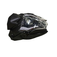 Système d'éclairage de moto en plastique ABS couleur NOIRE, phare avant universel à LED pour WING EVO II