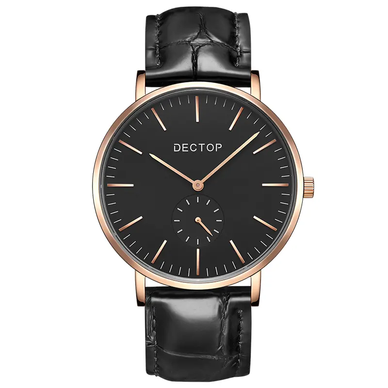 DG002 newest waterproof rose gold case 30m water resistant men wrist watches for discount