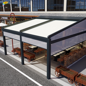 Auvent Pour Cadre Aluminium <span class=keywords><strong>Pergola</strong></span> <span class=keywords><strong>Toile</strong></span> <span class=keywords><strong>Toile</strong></span> Tissu Auvent Couverture <span class=keywords><strong>Rétractable</strong></span> Toit Motorisé - Product Image 5