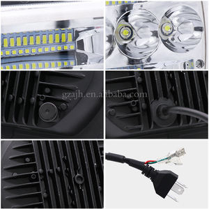 Faro Delantero LED Cuadrado <span class=keywords><strong>de</strong></span> 90W con Ojos <span class=keywords><strong>de</strong></span> Ángel, 5x7 7x6, Luz Alta/Baja H4 para Jeep - Product Image 5