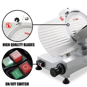 Trancheuse <span class=keywords><strong>à</strong></span> <span class=keywords><strong>viande</strong></span> commerciale de haute qualité, robuste, entièrement en alliage d'aluminium, portable, semi-automatique, garantie 1 an - Product Image 6