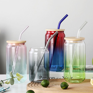 Gobelet à neige pré-percé à double paroi 16 Oz 16 Oz 20Oz 25Oz Boîte en <span class=keywords><strong>verre</strong></span> vierge à sublimation avec couvercle en bambou - Product Image 3