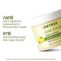 Gommage corporel bio Citron Huile de menthe sauvage Sel de la mer morte Exfoliation douce Nettoyage en profondeur Nourrir la peau Vente en gros En vrac