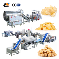 Machine à laver les pommes de terre en acier inoxydable, trancheuse industrielle de pommes de terre, machine à frire les frites, ligne de production de frites certifiée CE