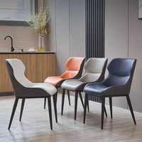 Chaise de salle à manger de luxe nordique, simple, haut de gamme, en métal et bois, moderne, pour restaurant italien, maison, hôtels, influenceurs