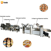 Elektrische RVS commerciële cupcake-machine, cupcake-dispenser, muffinmachine voor snacks