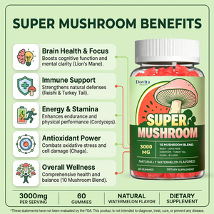 Gomitas de Cordyceps 5 en 1 con Melena de León, Reishi y Chaga, Certificadas por GMP, Veganas, Orgánicas, Naturales, de Alta Calidad, Fabricadas en EE. UU. - Product Image 3