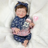 Muñeca Reborn de 18 Pulgadas en Oferta, Juguete de Vinilo para Niñas, Simulación de Bebé, Cabello Plantado a Mano