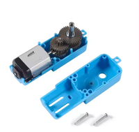 Motor DC Gear Dual Axis Logam untuk Robot Kendaraan Pintar DC 3V-6V 1:90 Peredam Kecepatan Torsi Tinggi Kebisingan Rendah Kipas Peralatan Rumah Tangga