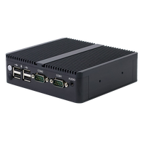 Mini PC Serveur Embarqué Intel Core J1900, Ordinateur Industriel Sans Ventilateur, 2G-16G RAM, 32G-512G SSD, Compatible Win7/Win10/Linux, Extensible