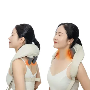 High Quality Portable Wireless Electric Shiatsu Shoulder Back And Neck Massager For Body Pain Relief