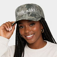 Casquette de baseball vintage en coton de haute qualité, non structurée, à 5 panneaux, motif camouflage arboral personnalisé, brodée, pour l'extérieur