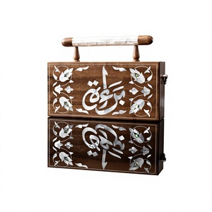 Pochette de luxe en bois incrustée de nacre (MOP) avec finition artisanale pour mariages, soirées, festivals et événements spéciaux - Product Image 1