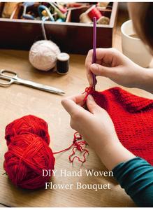 Ramo <span class=keywords><strong>de</strong></span> Claveles Tejidos a Crochet, Hechos a Mano, Producto Terminado, Regalo para el Día <span class=keywords><strong>de</strong></span> la Madre, Flor Artificial - Product Image 2