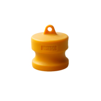 Bouchon anti-poussière en nylon de 1,5 pouce de type Camlock DP avec anneau, capuchon de raccord mâle de 63 mm, raccord de protection résistant aux produits chimiques pour extrémité de tuyau