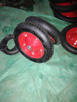 Roues de brouette en caoutchouc gonflable pour tracteur, pneus 3.00-8, vente en gros de nouvelles roues en acier 300-8 pour tondeuse à gazon et karting