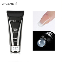 Gel d'extension d'ongle acrylique imbibé UV réparation renforcer le gel dur fluide rapide constructeur poly gel d'extension liquide pour l'art des ongles