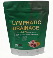 Ahualyn OEM Complément Herbal Drainant Lymphatique en Capsules 12-en-1 à base de Bardane et Pissenlit pour la Mémoire, le Sommeil et l'Amélioration de la Densité Osseuse