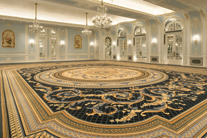 Moquette de hall d'hôtel sur mesure Axminster 80% laine, jacquard floral de luxe tressé pour l'hôtellerie 5 étoiles de Dubaï, Émirats arabes unis, mur à mur - Product Image 4