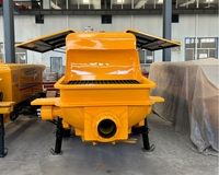 Minle Diesel Mobile Béton Machines Remorque Pompes À Béton Prix/Portable Mini Pompe À Béton Pour Les Travaux De Construction